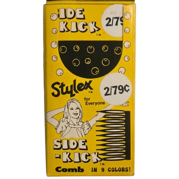 Stylex Side Kick Retail Display Box Full 102 Combs Deadstock 1980 Hair Store - Picture 15 of 16